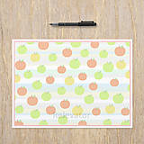 Grafika - Relaxačná obrysovka fruit colour - jabĺčka - 13580055_