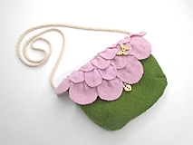 Dievčenská kabelka (veľký ružový kvet)