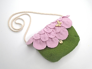 Detské tašky - Dievčenská kabelka (veľký ružový kvet) - 13583522_