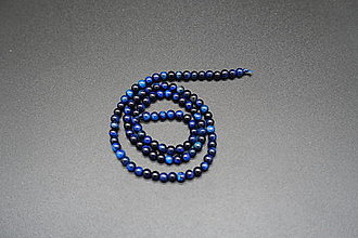 Minerály - Tigrie oko modré 4-6-8-10 / šnúra - 13585956_