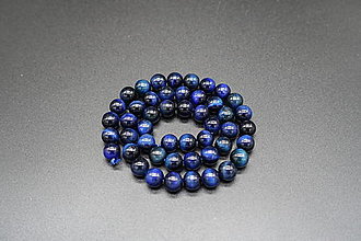 Minerály - Tigrie oko modré 4-6-8-10 / šnúra (50 korálok / šnúra (8mm)) - 13585958_