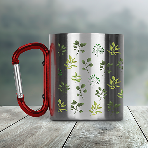 Nádoby - LISTY nerezový termo hrnček - 13585403_