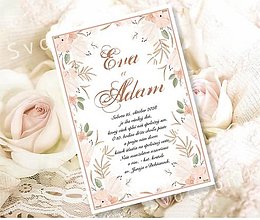 Papiernictvo - Svadobné oznámenie - Adam a Eva - 13586175_