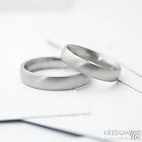 Prstene - Nerezová svadobná obrúčka, snubný prsten - Prima (Matný) - 13588010_