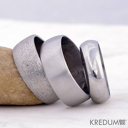 Nerezová svadobná obrúčka, snubný prsten - Prima