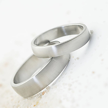 Prstene - Nerezová svadobná obrúčka, snubný prsten - Prima (Matný) - 13588034_