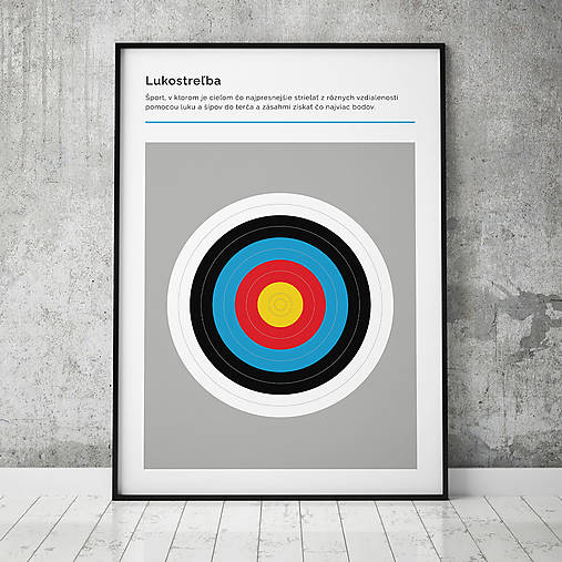 Grafika - LUKOSTREĽBA, minimalistický print  - 13588775_