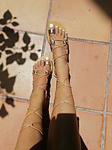 Ponožky, pančuchy, obuv - Gladiátor kožené sandále - 13589319_