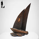 Sochy - Socha z dreva   ( sailboat ) - 13590574_
