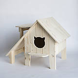 Pre zvieratá - Mačací domček na záhradu s verandou a výhliadkou - 13590451_