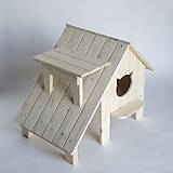 Pre zvieratá - Mačací domček na záhradu s verandou a výhliadkou - 13590454_