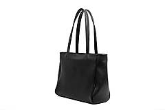 Veľké tašky - Kožená taška BIG SHOPPER - černá - 13591940_
