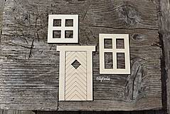 Dekorácie - ...okná a dvere (8a/ 9*7cm-5ks) - 13592473_
