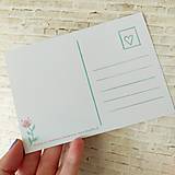 Papiernictvo - Čmeliačik a modrý mak - pohľadnica - 13593401_