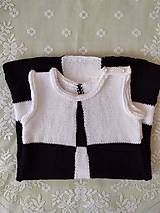 Detské oblečenie - Čiernobiele elegantné šaty pre malé slečny - 13593456_