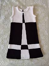 Detské oblečenie - Čiernobiele elegantné šaty pre malé slečny - 13593457_