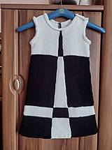 Detské oblečenie - Čiernobiele elegantné šaty pre malé slečny - 13593458_