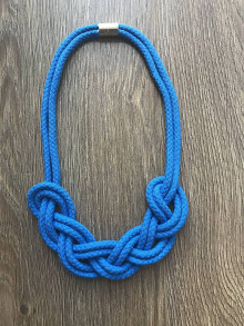 Náhrdelníky - Nekonečný náhrdelník - II.  (Modrá) - 13595300_