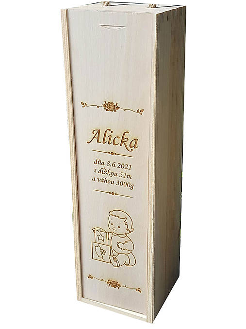 Úložný box pre dieťatko s údajmi-pamiatková