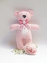 Darček pre svadobných hostí pre deti - Macko (ružový)