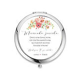 Zrkadielka - Zrkadielko pre svadobné mamky - Kvety - 13600000_