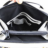Batohy - Moderný dámsky kožený ruksak z prírodnej kože v šedej farbe - 13600385_