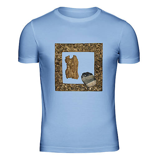 Pánske oblečenie - Tričko pánské modré Kdo jsem abych soudil - 13600100_