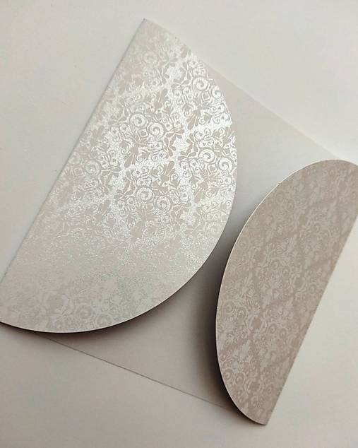 Papier - svadobné oznámenia Damask - sada 25 ks - 13599233_