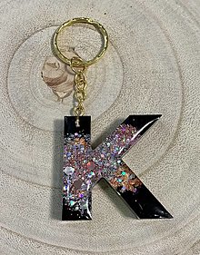 Kľúčenky - Trblietavé K - 13603278_