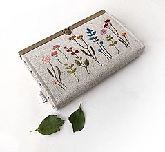 Peňaženky - Peňaženka s priehradkami Farebný herbár - 13602689_