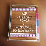 Papiernictvo - Zachovaj pokoj a rozprávaj po slovensky - karisblok - 13601624_