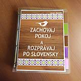 Papiernictvo - Zachovaj pokoj a rozprávaj po slovensky - karisblok - 13601628_