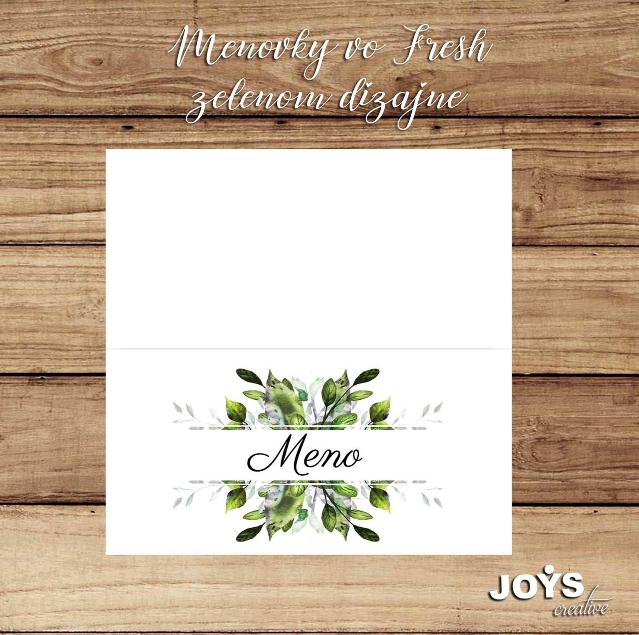 Menovky vo fresh zelenom dizajne