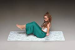 Úžitkový textil - Štýlová joga podložka Rozkvet zo 100% prírodného kaučuku - 13605555_