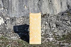 Úžitkový textil - Štýlová joga podložka Severské slnko zo 100% prírodného kaučuku - 13605657_