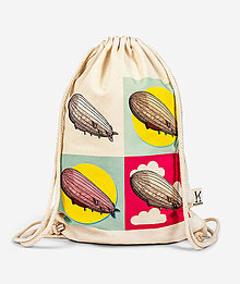Batohy - Bavlnený vak Warholova vzducholoď - 13607783_