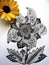 Kresby - Mesačný kvet - Originál - 13607356_