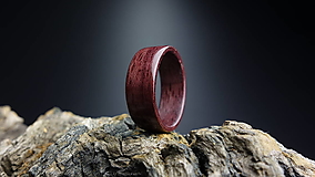 Prstene - Drevený prsteň - Amaranth - 13608123_