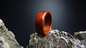 Prstene - Drevený prsteň - Africký Padauk - 13608545_