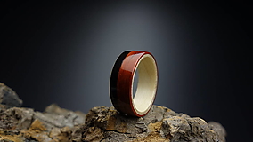 Prstene - Drevený prsteň - Javor/Padauk/Eben - 13609143_