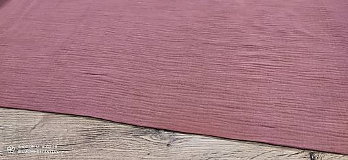 Textil - Dvojitá gazovina - Mušelin (Ružová) - 13610138_