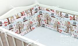Detský textil - Mantinel lesné zvieratká - 13610305_