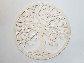 Dekorácie - Drevený strom života-rodinný stom 30cm - 13611156_
