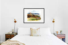 Grafika - Fine Art Print "Štiavnická Kalvária" (40 x 50 cm) - 13614393_