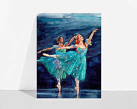 Grafika - Fine Art Print "Baletky" (21 x 30 cm) - 13614326_