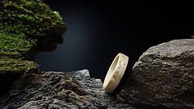 Prstene - Drevený prsteň - Javor/Eben - 13612971_