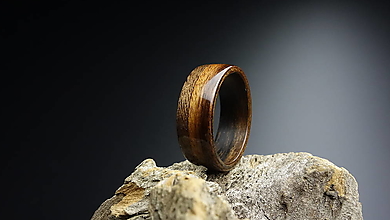Prstene - Drevený prsteň - Palisander/Americký orech - 13613250_