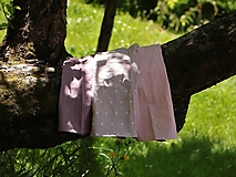Úžitkový textil - Ľanové utierky 3 ks set bodka na ružovej - 13616091_