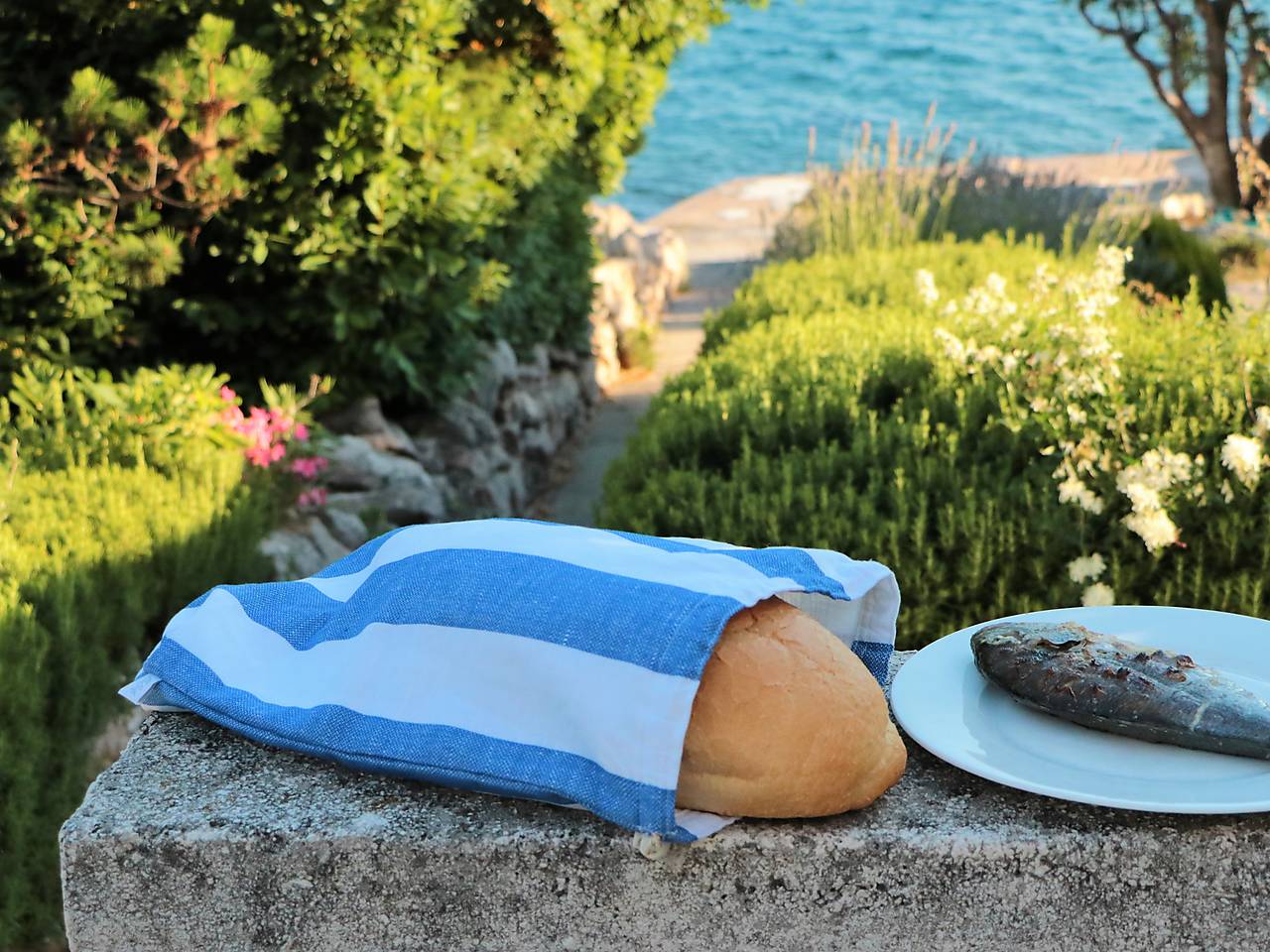 Vrecko na chlieb pásiky hrubšie