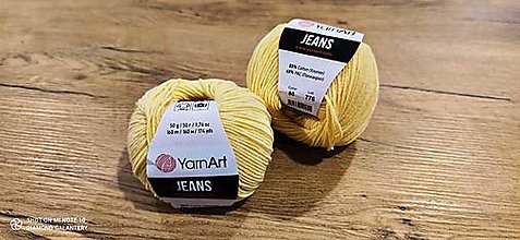 Galantéria - Yarn Art - Jeans (88 žltá) - 13616942_